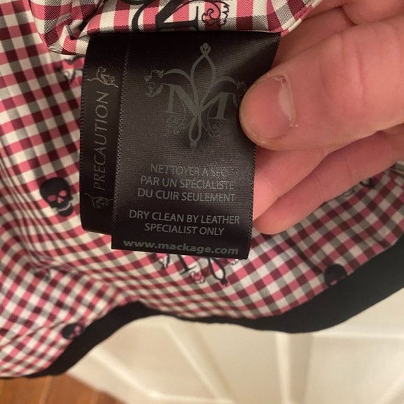 SOLD Mackage Trench Coat with Leather Trim - Picture 4 of 16